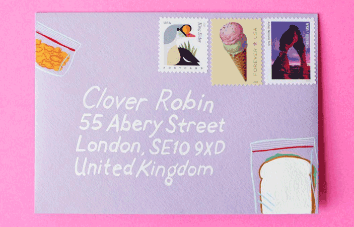 校園清新信紙信封設(shè)計(jì)制作  第3張